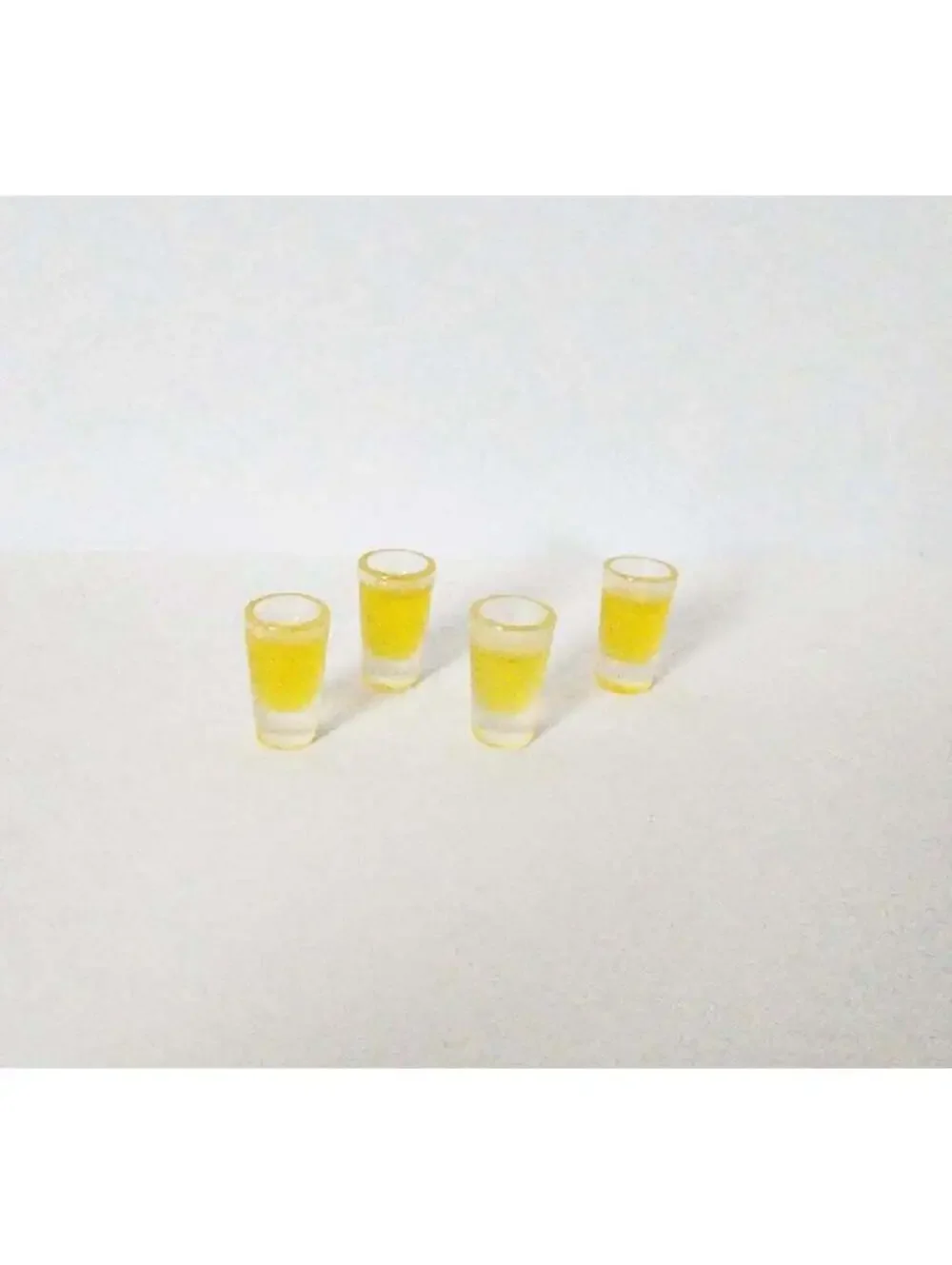 Miniature Dollhouse Orange Juice Set of 4